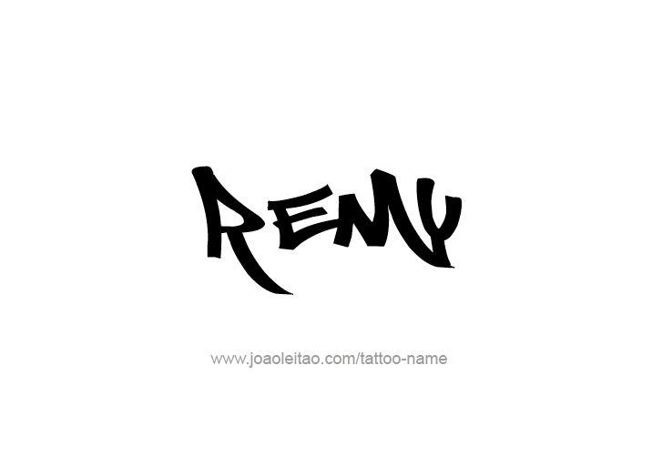 Tattoo Design  Name Remy   