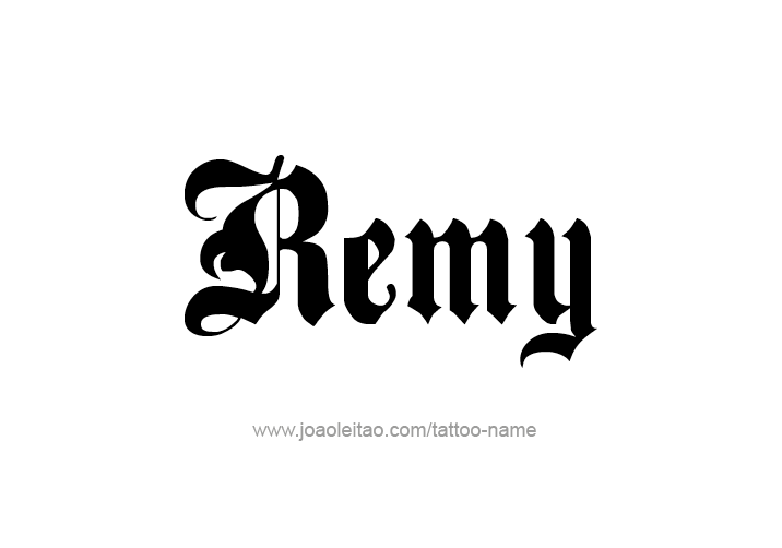 Tattoo Design  Name Remy   