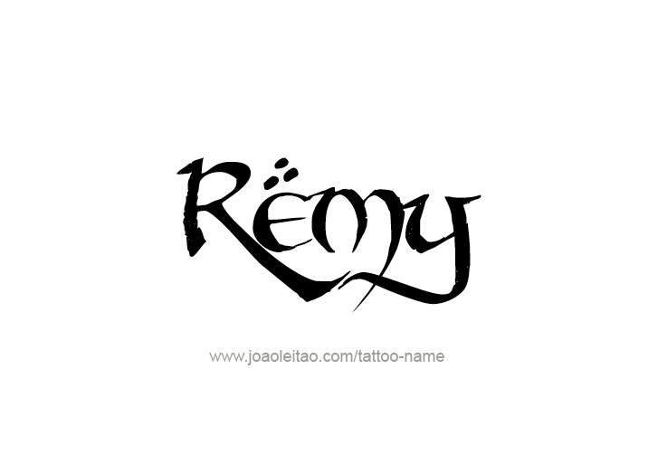 Tattoo Design  Name Remy   