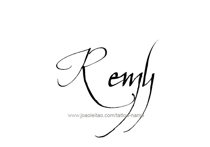 Tattoo Design  Name Remy   