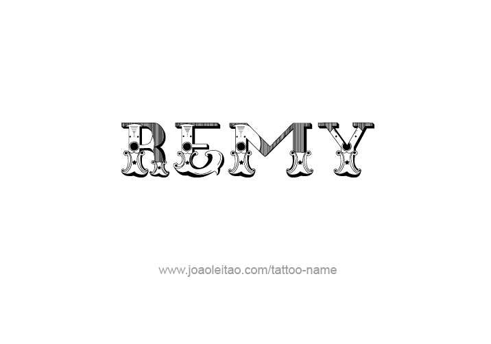 Tattoo Design  Name Remy   