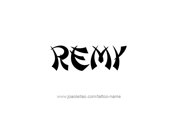 Tattoo Design  Name Remy