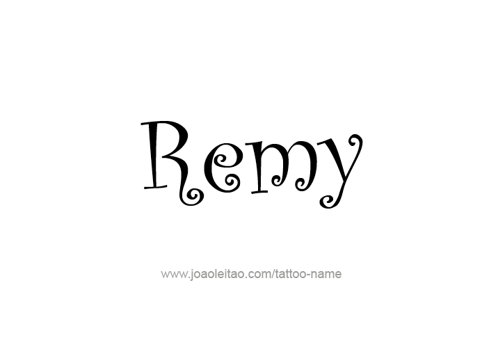 Tattoo Design  Name Remy   