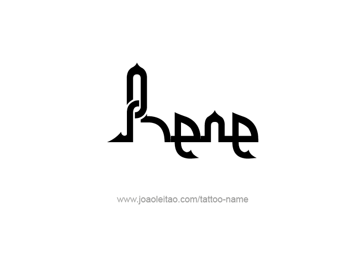 Tattoo Design  Name Rene   