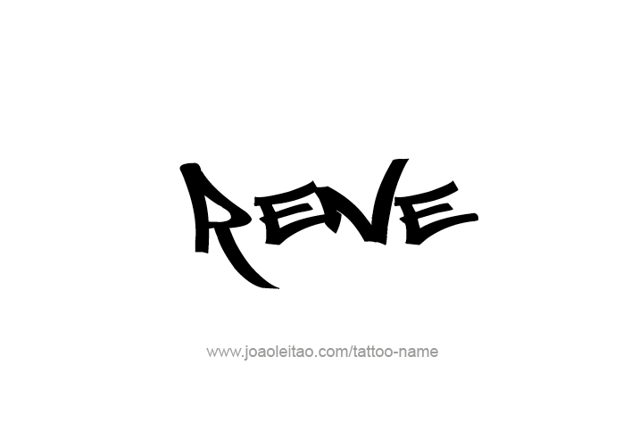 Tattoo Design  Name Rene   