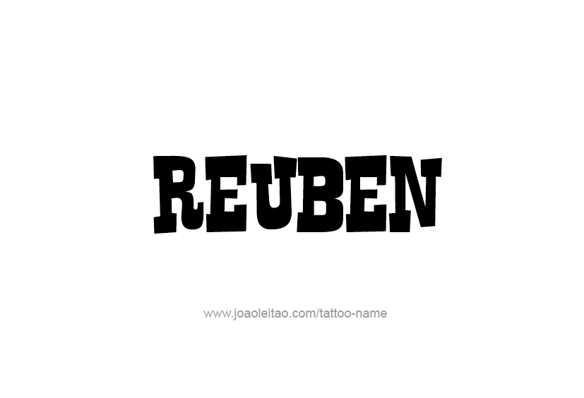 Tattoo Design  Name Reuben   