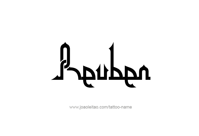 Tattoo Design  Name Reuben   