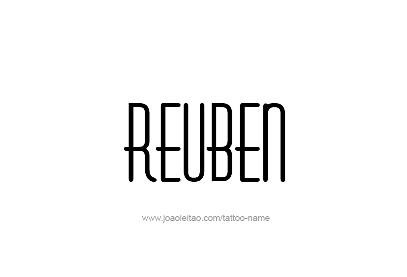 Tattoo Design  Name Reuben   