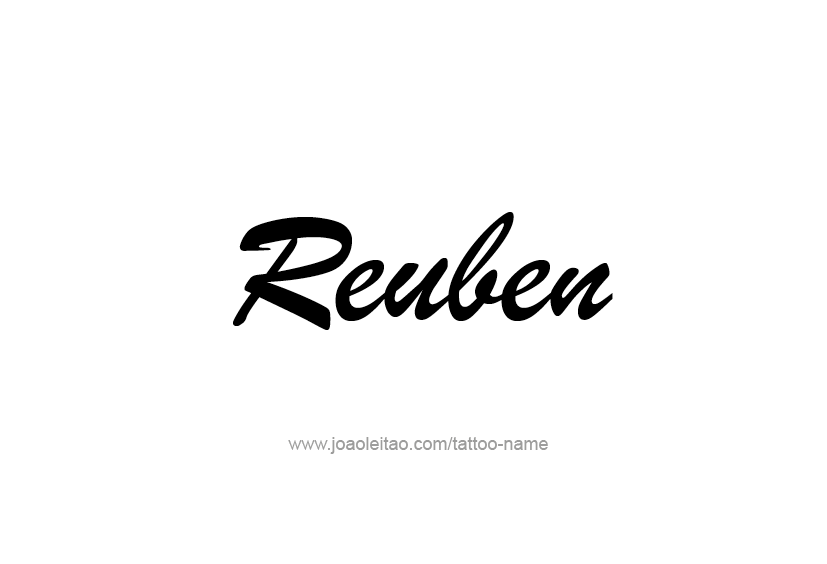 Tattoo Design  Name Reuben   