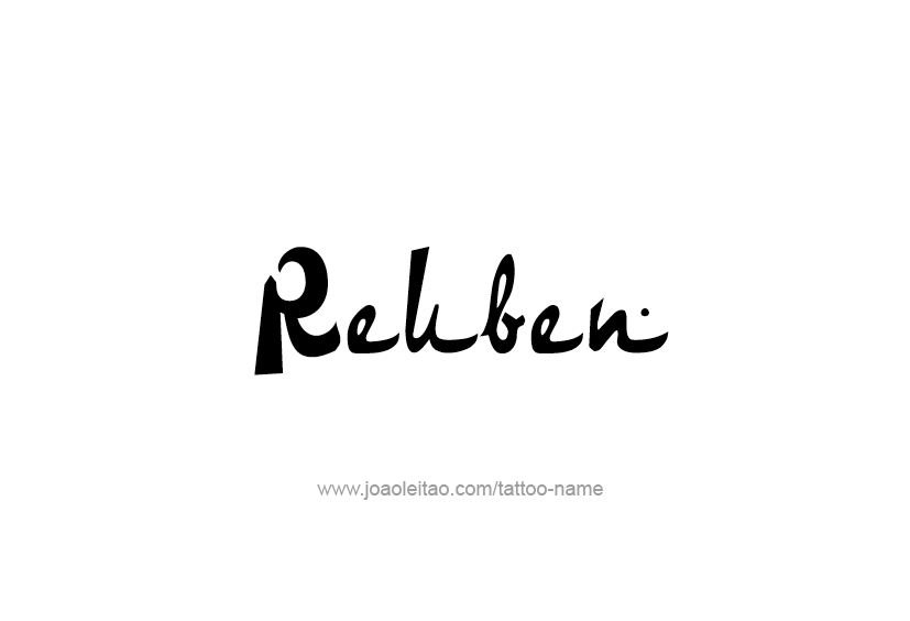 Tattoo Design  Name Reuben   