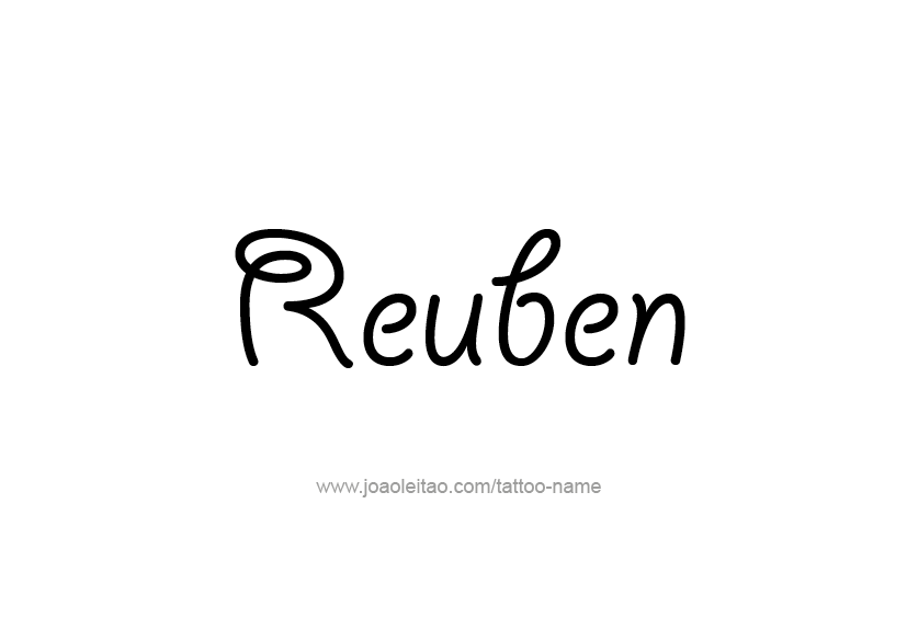 Tattoo Design  Name Reuben   