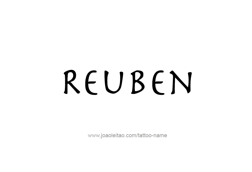 Tattoo Design  Name Reuben   