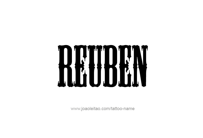 Tattoo Design  Name Reuben   