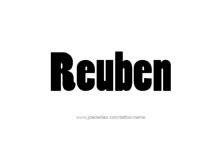 Tattoo Design  Name Reuben   