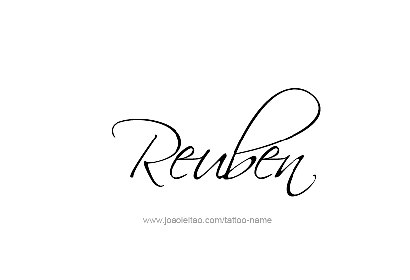 Tattoo Design  Name Reuben   