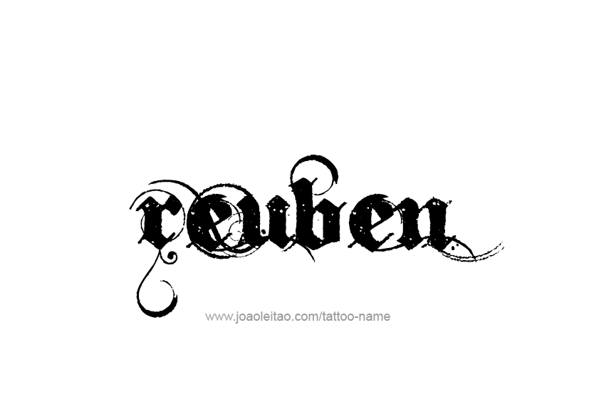 Tattoo Design  Name Reuben   