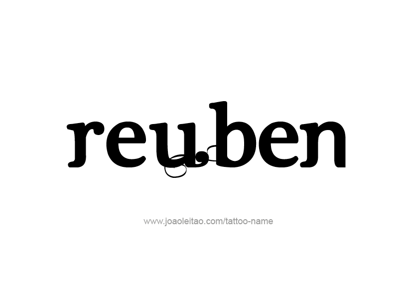 Tattoo Design  Name Reuben   