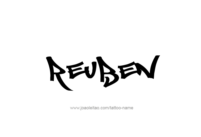 Tattoo Design  Name Reuben   