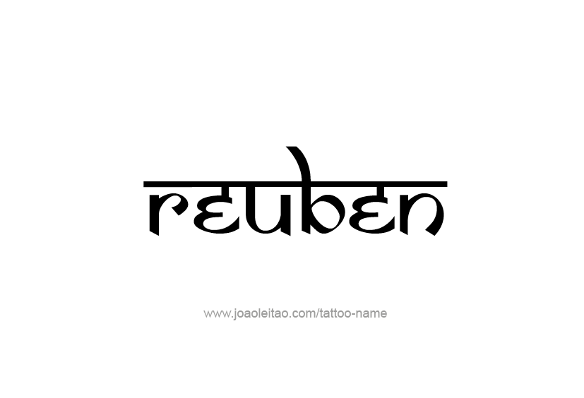 Tattoo Design  Name Reuben   