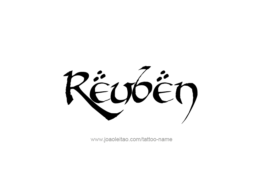 Tattoo Design  Name Reuben   