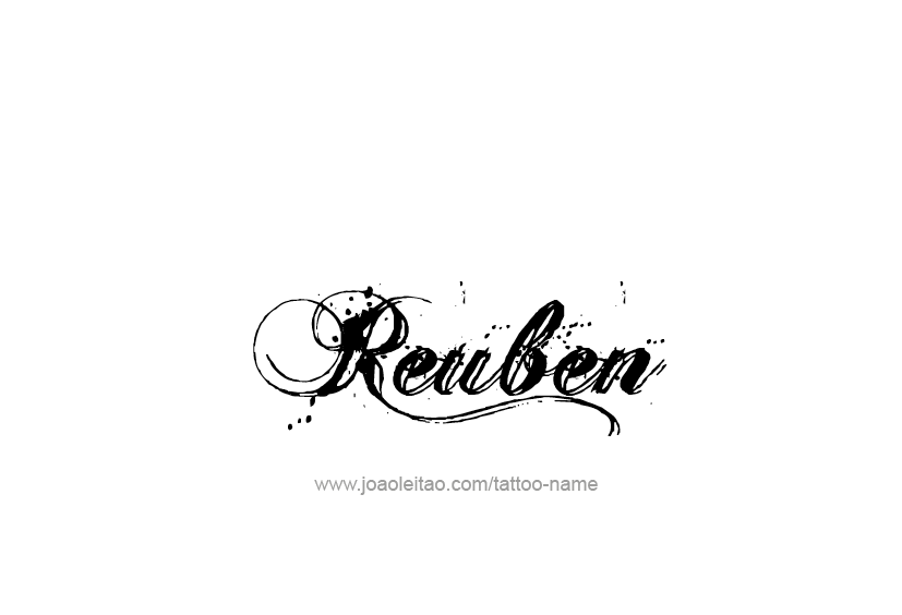 Tattoo Design  Name Reuben   