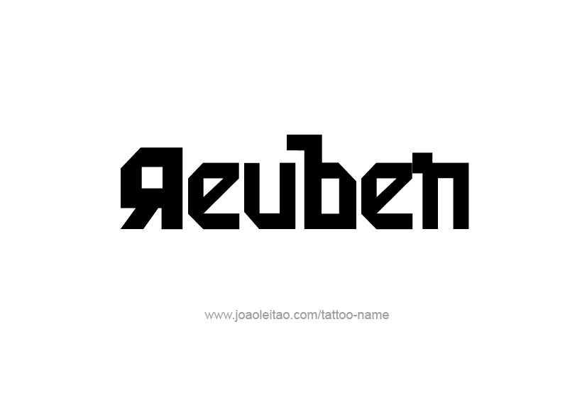 Tattoo Design  Name Reuben   