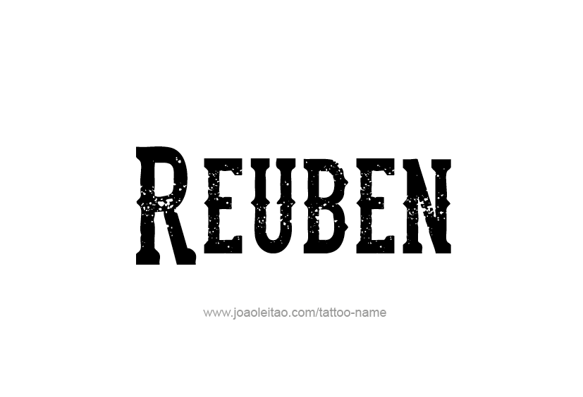 Tattoo Design  Name Reuben   