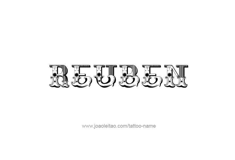 Tattoo Design  Name Reuben   