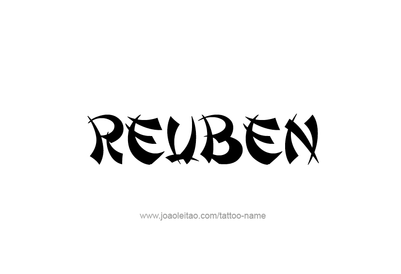 Tattoo Design  Name Reuben