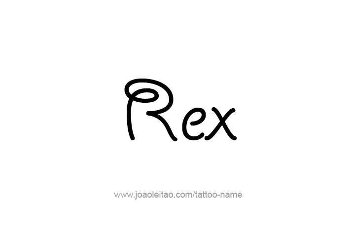 Tattoo Design  Name Rex   