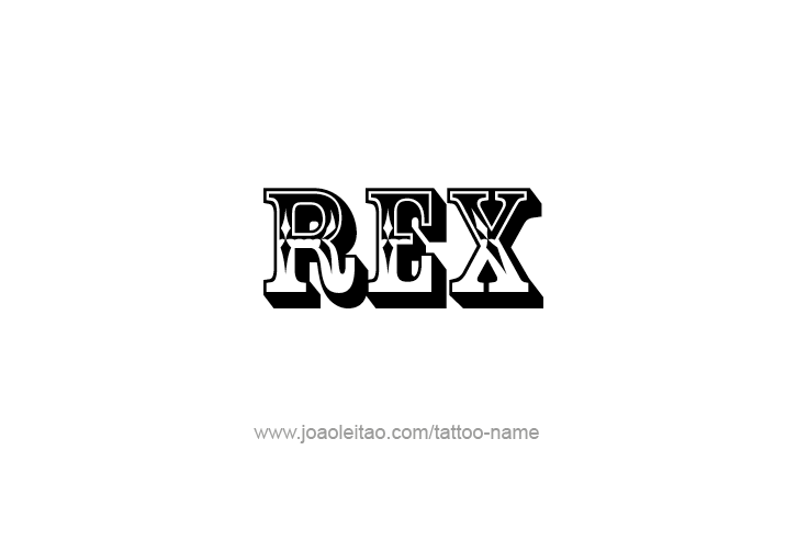 Tattoo Design  Name Rex   