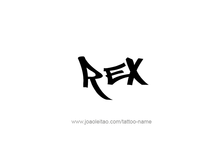 Tattoo Design  Name Rex   