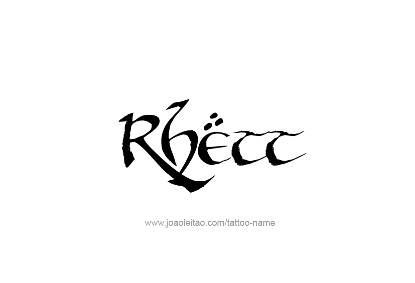 Tattoo Design  Name Rhett   
