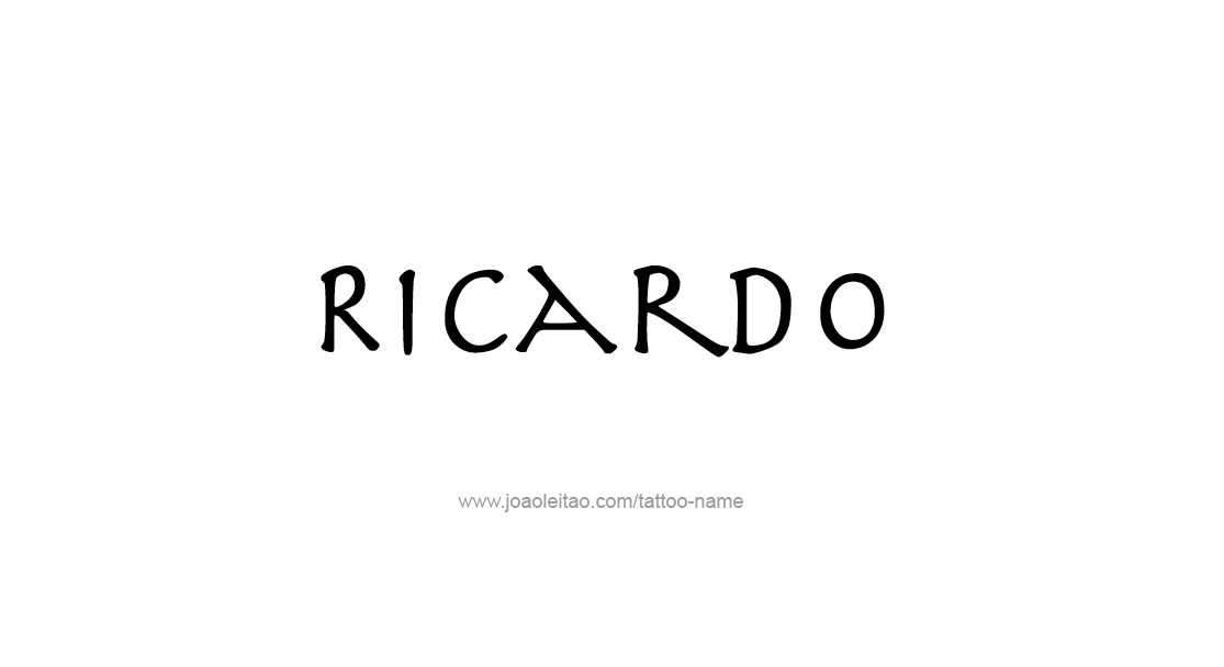 Tattoo Design  Name Ricardo   