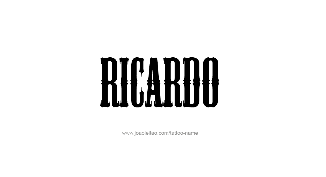 Tattoo Design  Name Ricardo   