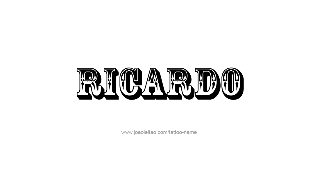 Tattoo Design  Name Ricardo   