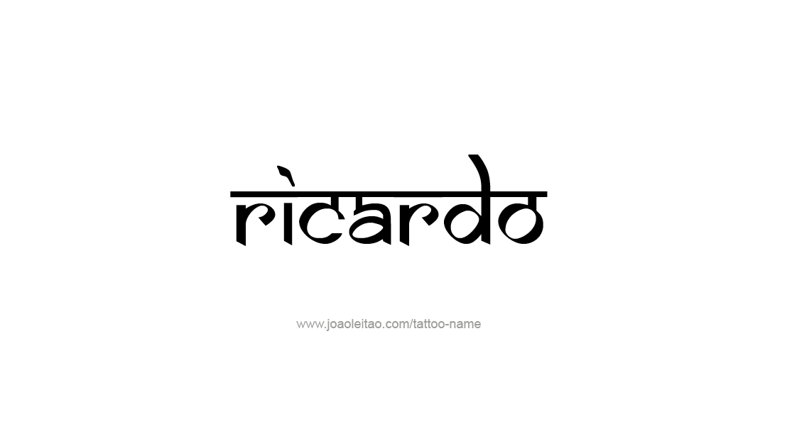 Tattoo Design  Name Ricardo   