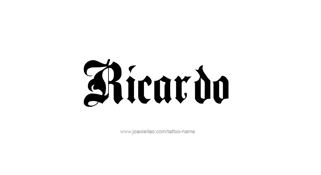 Tattoo Design  Name Ricardo   