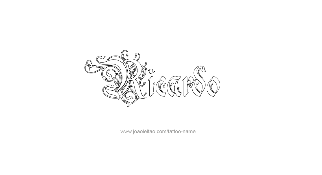 Tattoo Design  Name Ricardo   