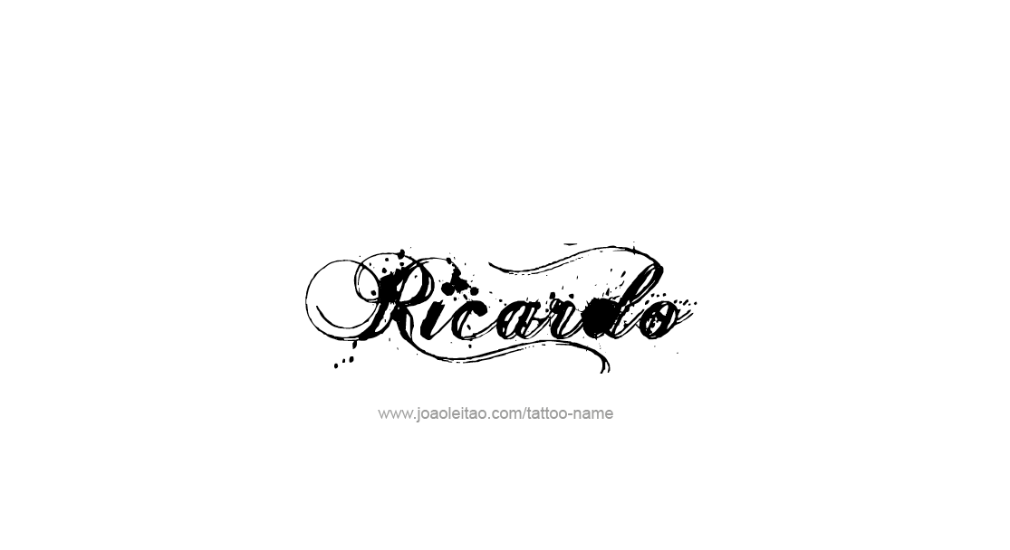 Ricardo Name Tattoo Designs.