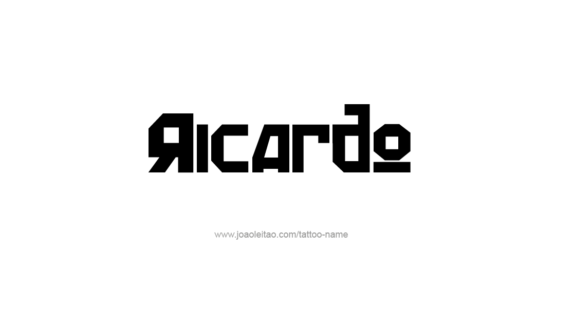 Tattoo Design  Name Ricardo   