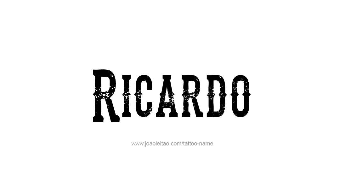 Tattoo Design  Name Ricardo   