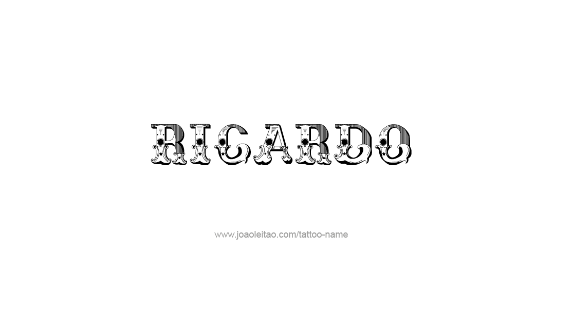 Tattoo Design  Name Ricardo   