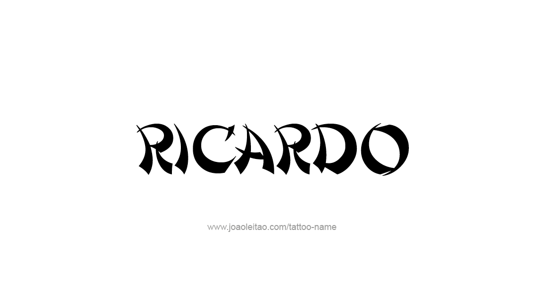 Tattoo Design  Name Ricardo