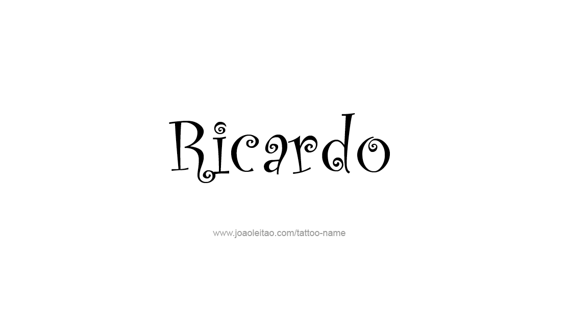 Tattoo Design  Name Ricardo   