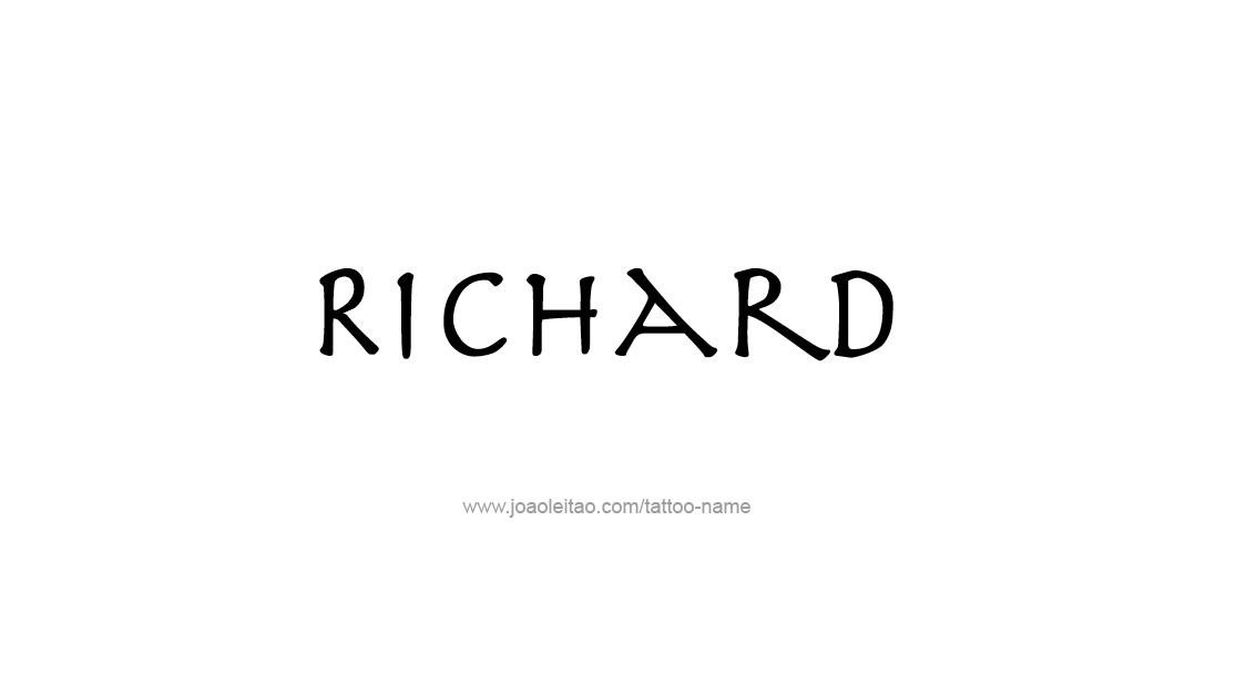 Tattoo Design  Name Richard   