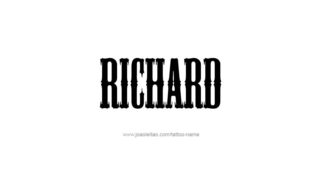 Tattoo Design  Name Richard   