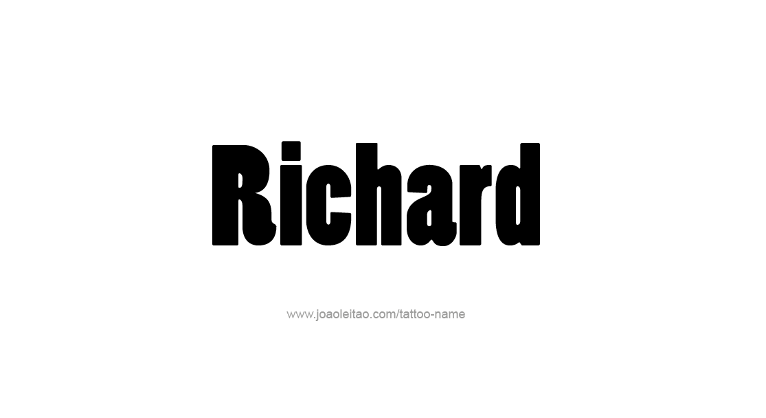 Tattoo Design  Name Richard   