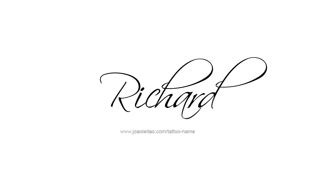 Tattoo Design  Name Richard   