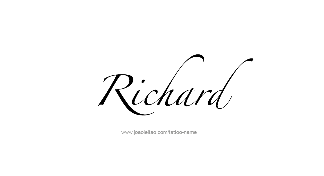 Tattoo Design  Name Richard   